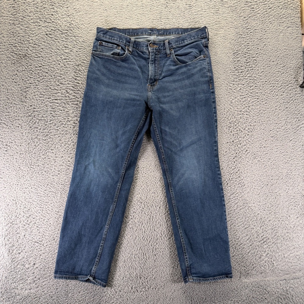 Old Navy Built-In Flex Jeans Mens 36x28 Blue Cotton Denim Straight Loose Stretch
